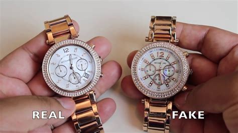 fake mk watch vs original|genuine michael kors watch.